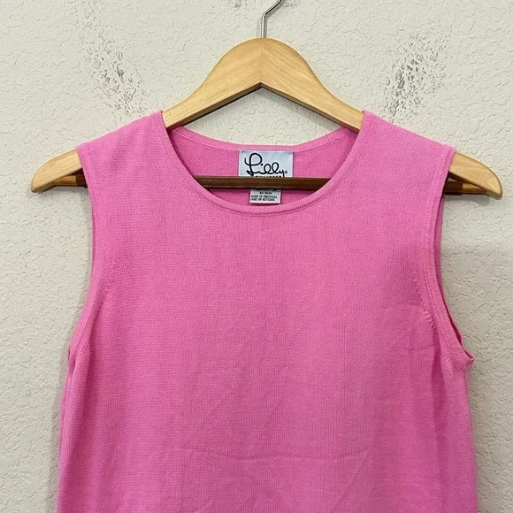Vintage LILLY PULITZER Pink Knit Sweater Vest - Picture 2 of 5